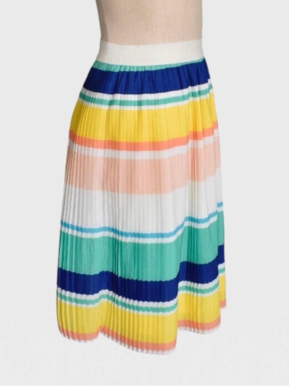 Merona Striped Pleated Skirt - Picture 2 of 5